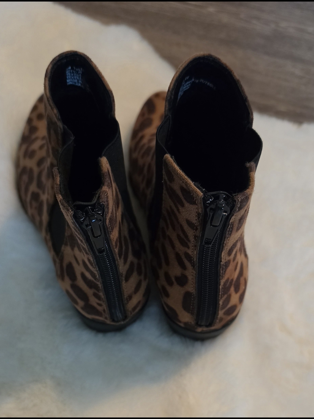 Esprit Leopard Print Chelsea Booties in Brown Size 7 - Picture 4 of 8